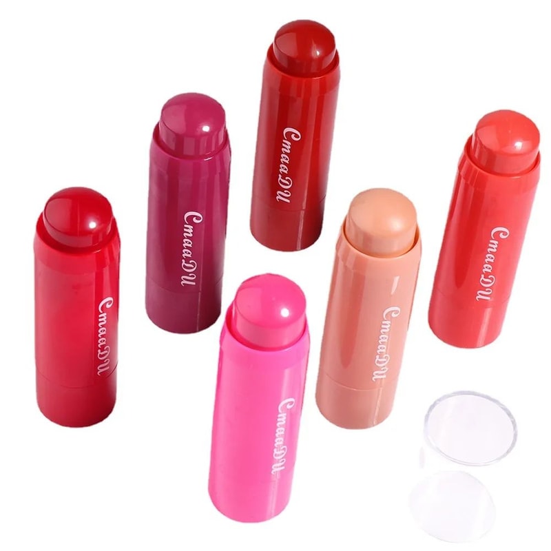 6color Blush Lipstick Combination Matte Silky Multifunctional Makeup Stick Makes It Easy To Remove 4