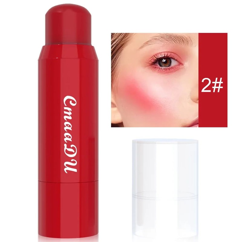 6color Blush Lipstick Combination Matte Silky Multifunctional Makeup Stick Makes It Easy To Remove 7