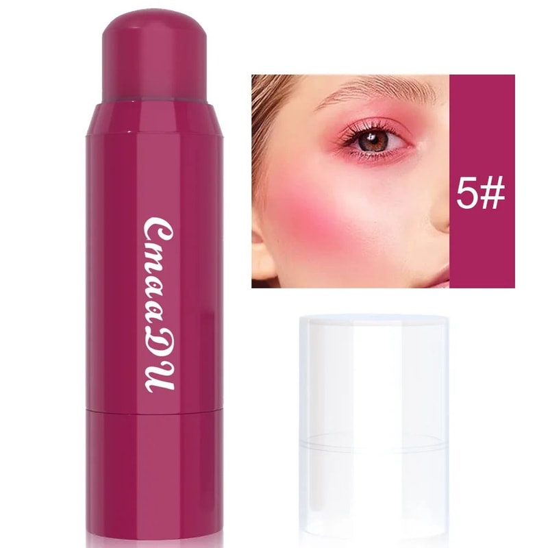 6color Blush Lipstick Combination Matte Silky Multifunctional Makeup Stick Makes It Easy To Remove 8