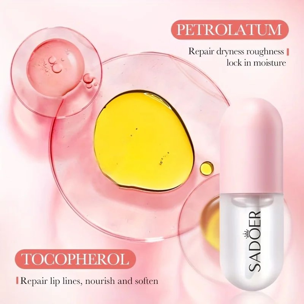 Hydrating Lip Oil Gloss Moisturizing Plumping Lip Oil With Vitamin E 2