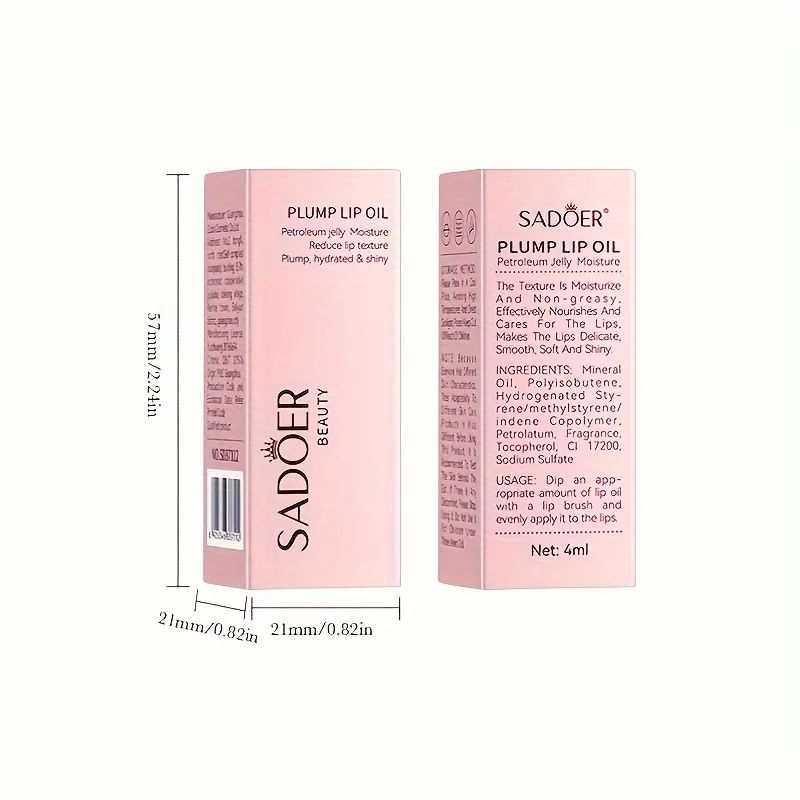 Hydrating Lip Oil Gloss Moisturizing Plumping Lip Oil With Vitamin E 3
