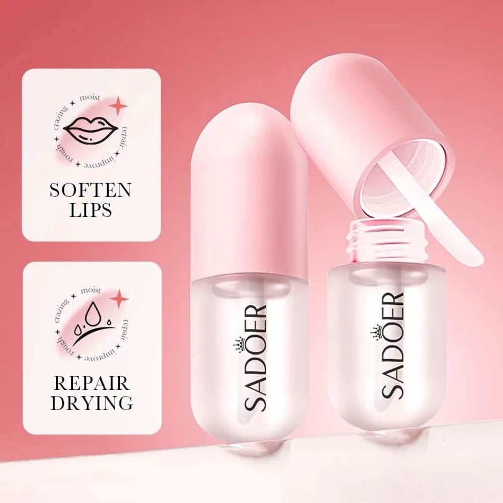 Hydrating Lip Oil Gloss Moisturizing Plumping Lip Oil With Vitamin E 5
