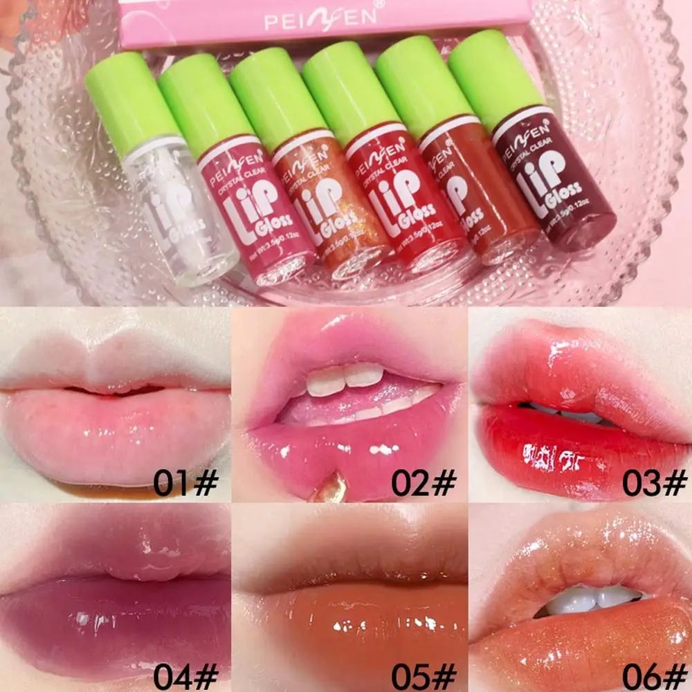 6 Piece Hydrating Lip Oil Gloss Set Moisturizing Lip Gloss Collection 0