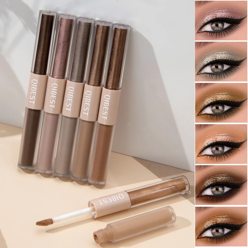 2 In 1 Eyeshadow Stick Matte And Shimmer Waterproof Eye Shadow Pen 0
