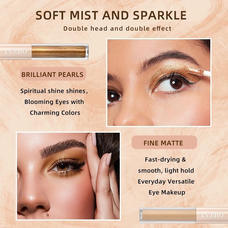 2 In 1 Eyeshadow Stick Matte And Shimmer Waterproof Eye Shadow Pen 2