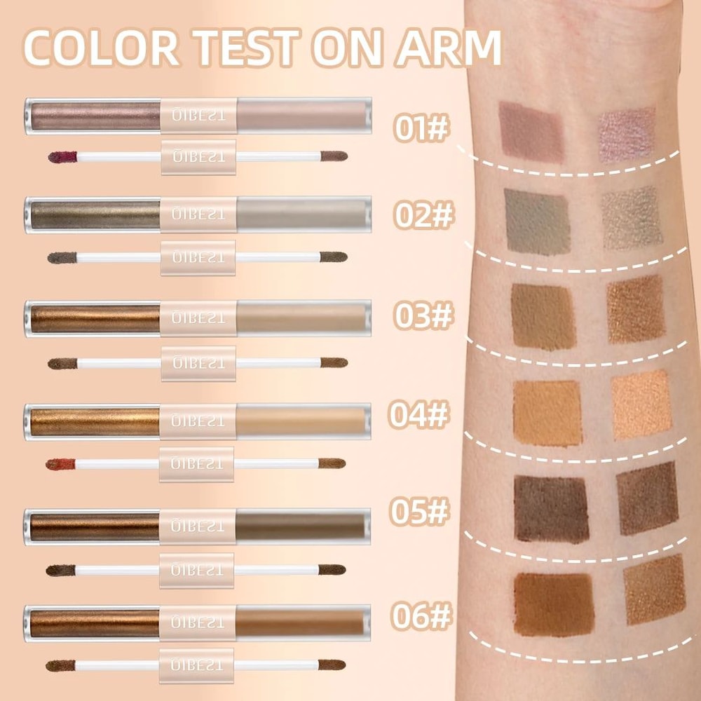 2 In 1 Eyeshadow Stick Matte And Shimmer Waterproof Eye Shadow Pen 4