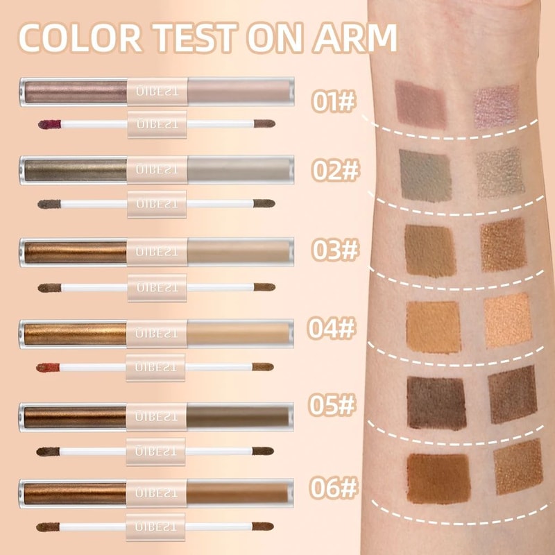 2 In 1 Eyeshadow Stick Matte And Shimmer Waterproof Eye Shadow Pen 4