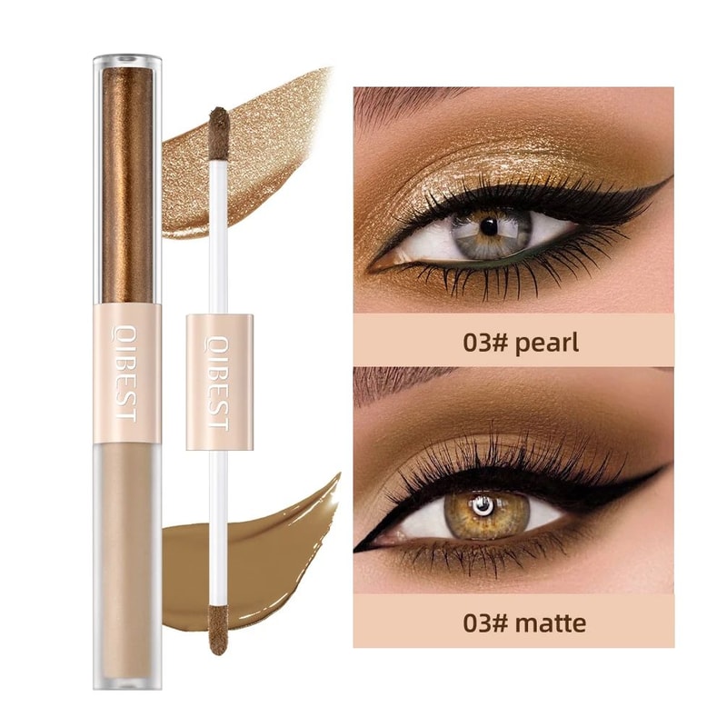 2 In 1 Eyeshadow Stick Matte And Shimmer Waterproof Eye Shadow Pen 8