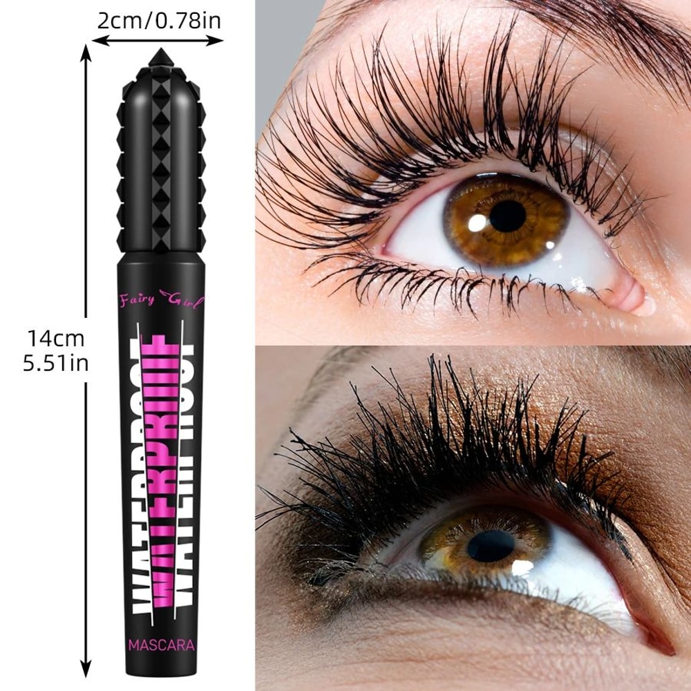 Waterproof Lengthening Mascara 4D Lash Volume Black Mascara 4
