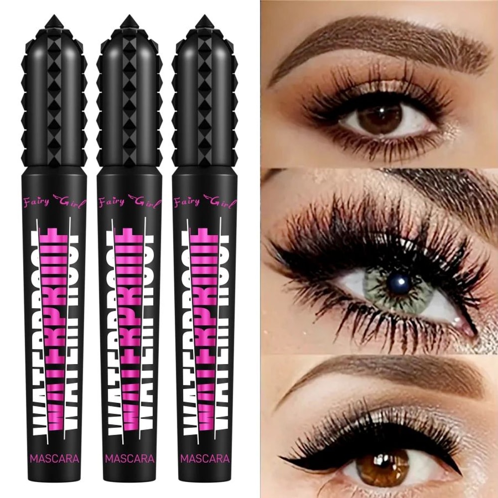 Waterproof Lengthening Mascara 4D Lash Volume Black Mascara 7