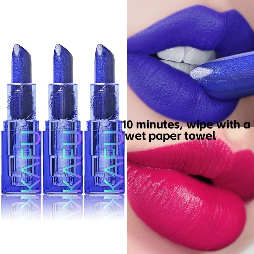 Blue Rose Color Changing Lipstick Moisturizing Temperature Lipstick 6