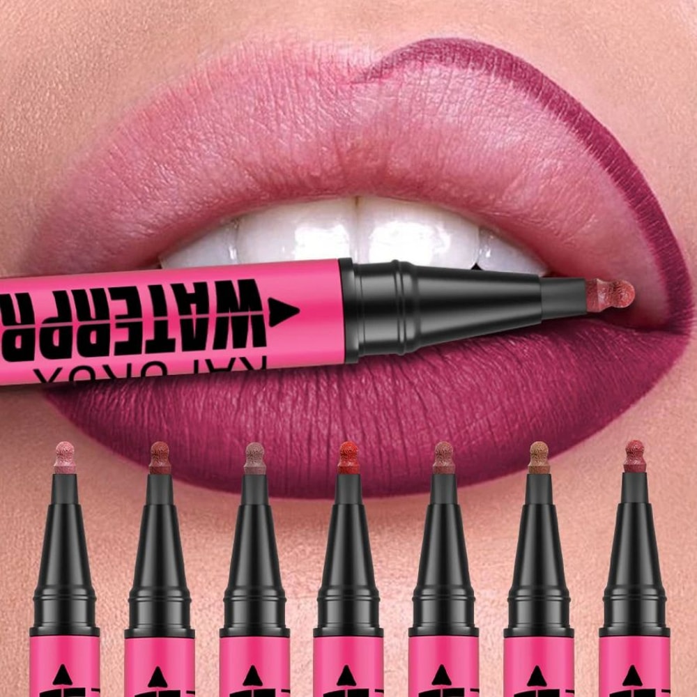 Matte Lip Liner Pencil Waterproof Long Lasting Lip Contour Pen 0