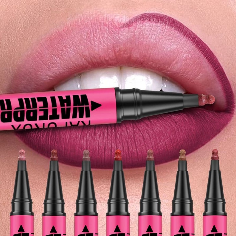 Matte Lip Liner Pencil Waterproof Long Lasting Lip Contour Pen 0