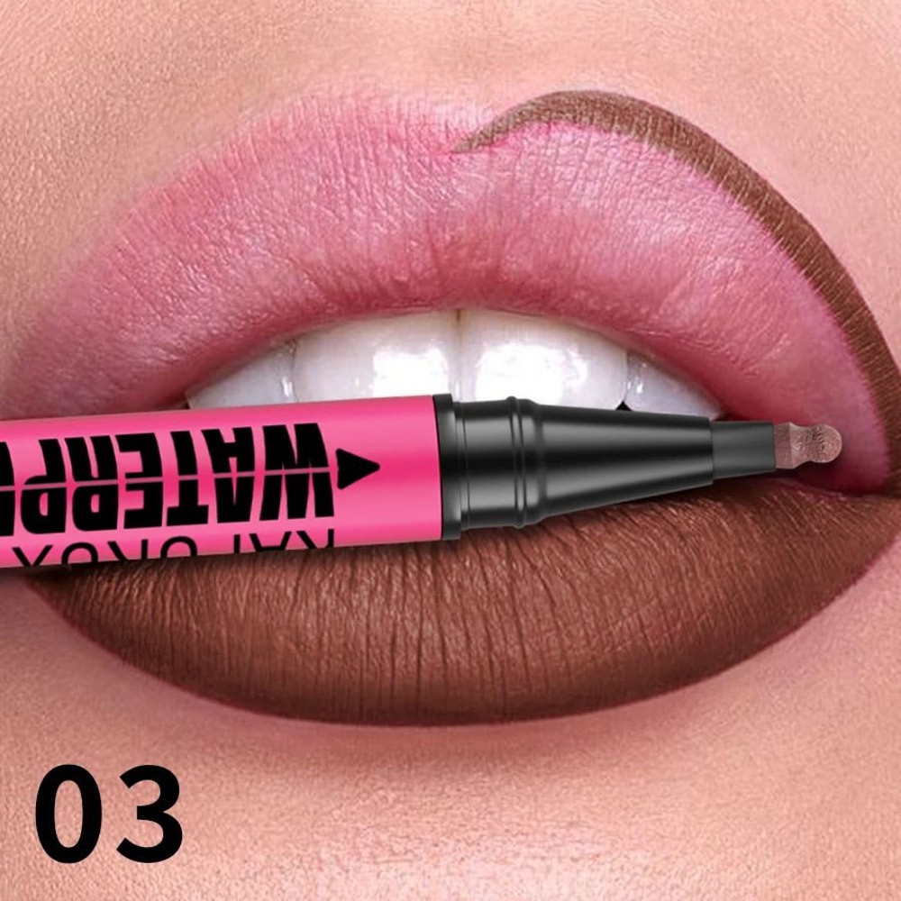 Matte Lip Liner Pencil Waterproof Long Lasting Lip Contour Pen 8