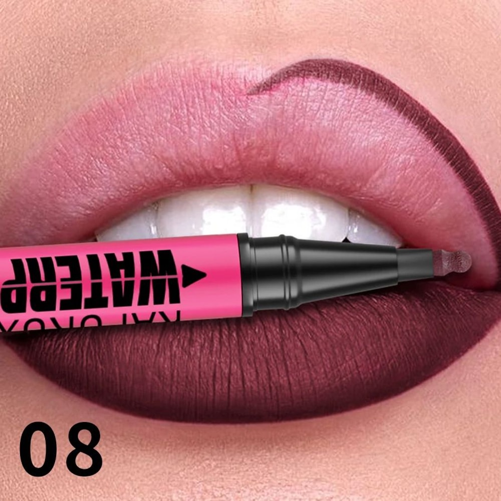 Matte Lip Liner Pencil Waterproof Long Lasting Lip Contour Pen 13