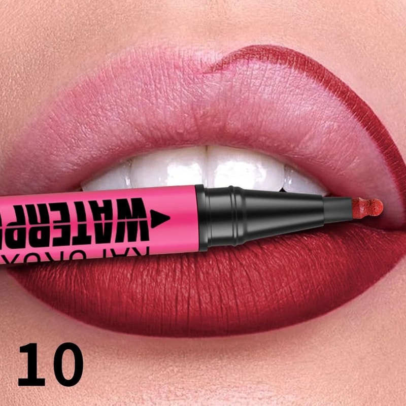 Matte Lip Liner Pencil Waterproof Long Lasting Lip Contour Pen 15