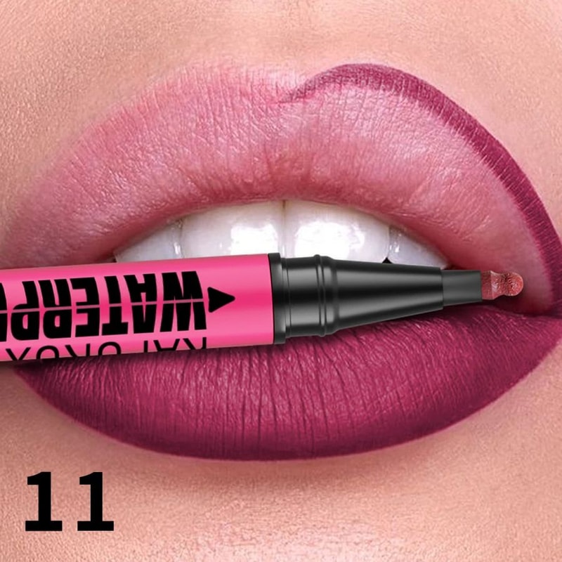 Matte Lip Liner Pencil Waterproof Long Lasting Lip Contour Pen 16