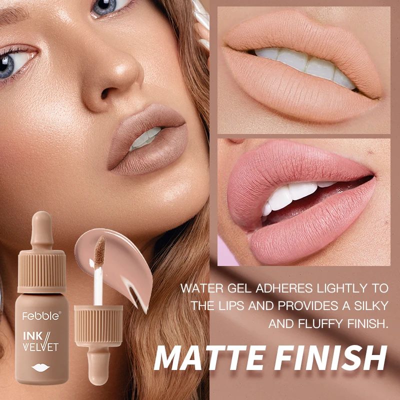 6 Color Matte Liquid Lipstick Set Velvet Nude Lip Gloss Collection 2