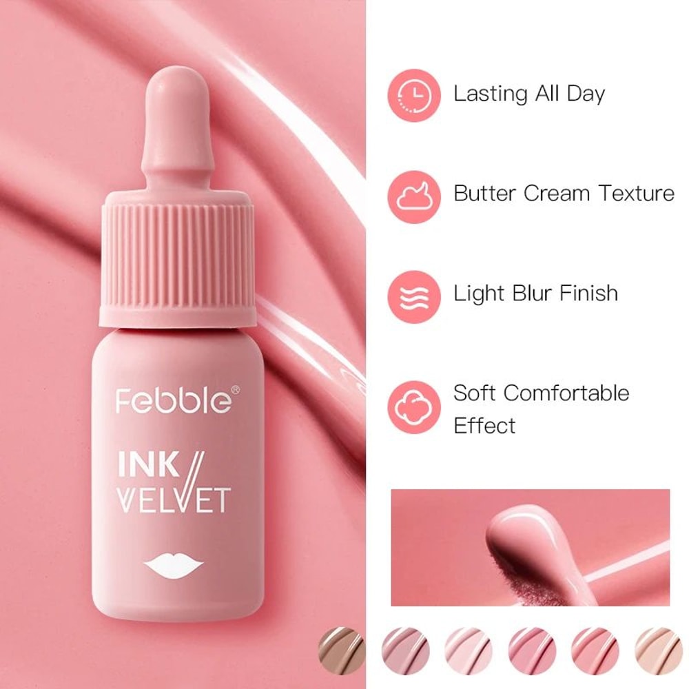 6 Color Matte Liquid Lipstick Set Velvet Nude Lip Gloss Collection 4