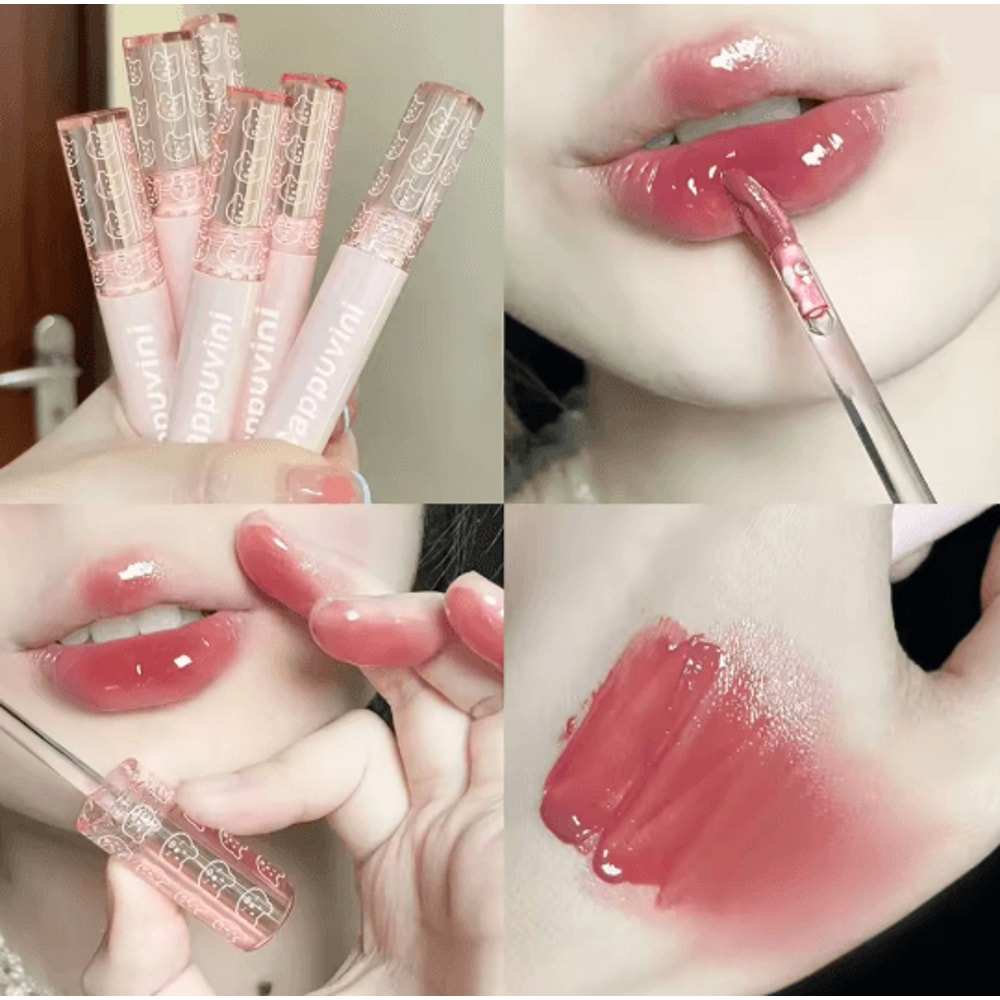 CherryGlow Mirror Shine Lip Gloss Hydrating Lip Oil Tint 2