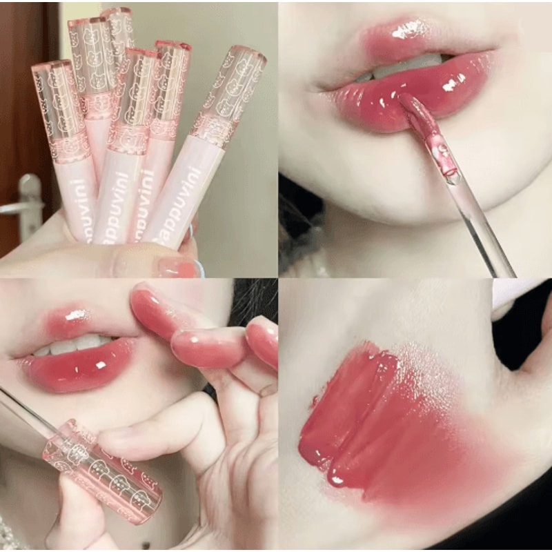 CherryGlow Mirror Shine Lip Gloss Hydrating Lip Oil Tint 2