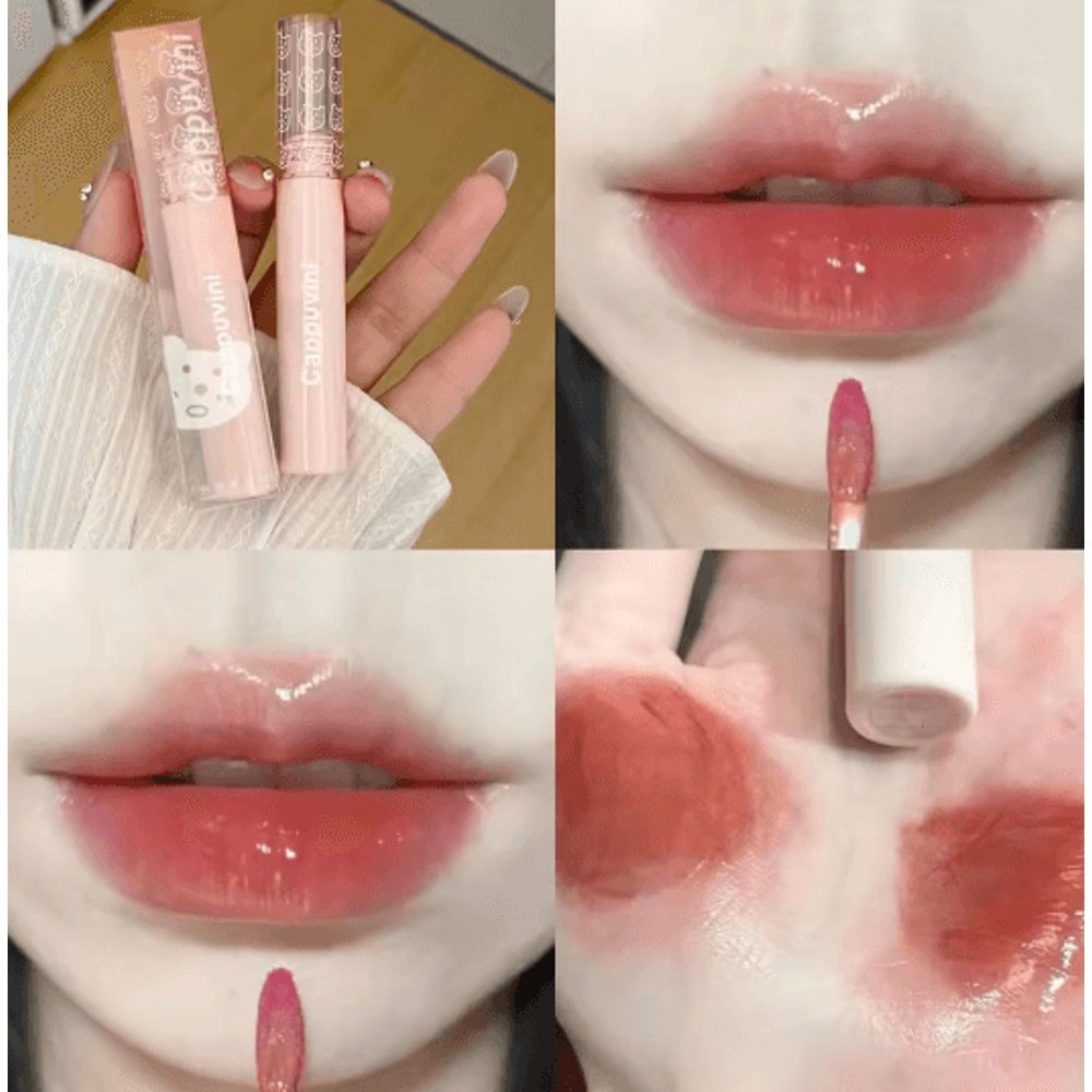 CherryGlow Mirror Shine Lip Gloss Hydrating Lip Oil Tint 3