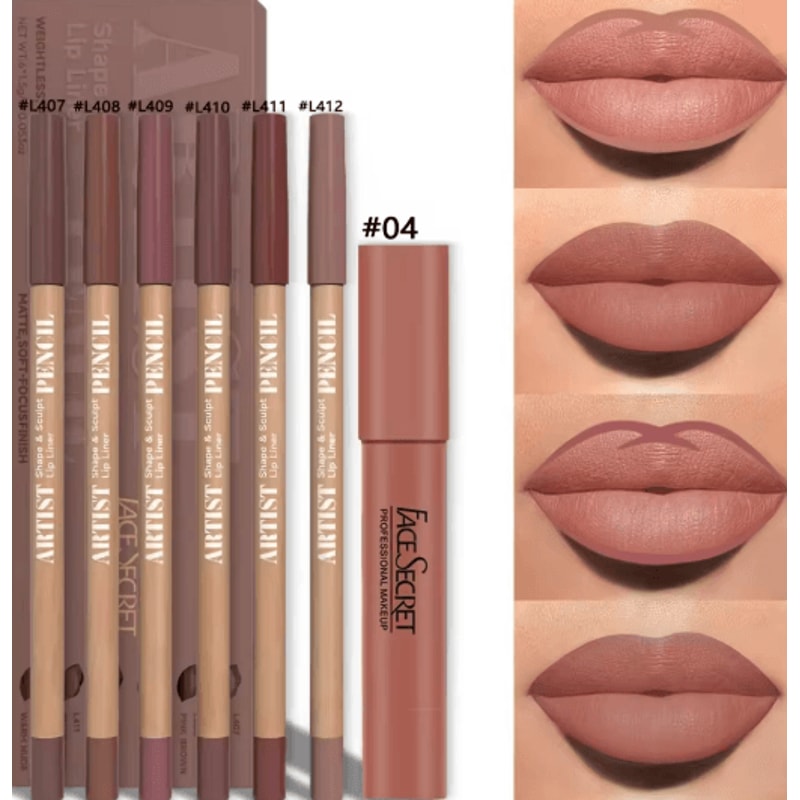 VelvetMatte Lipstick And Lip Liner Set Long Lasting Waterproof Lip Kit 3
