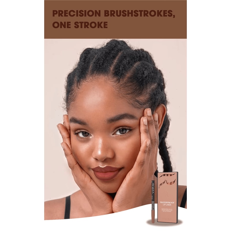 Rozza Waterproof Lip Liner Pencil Set Matte Precision Lip Definer Kit 1