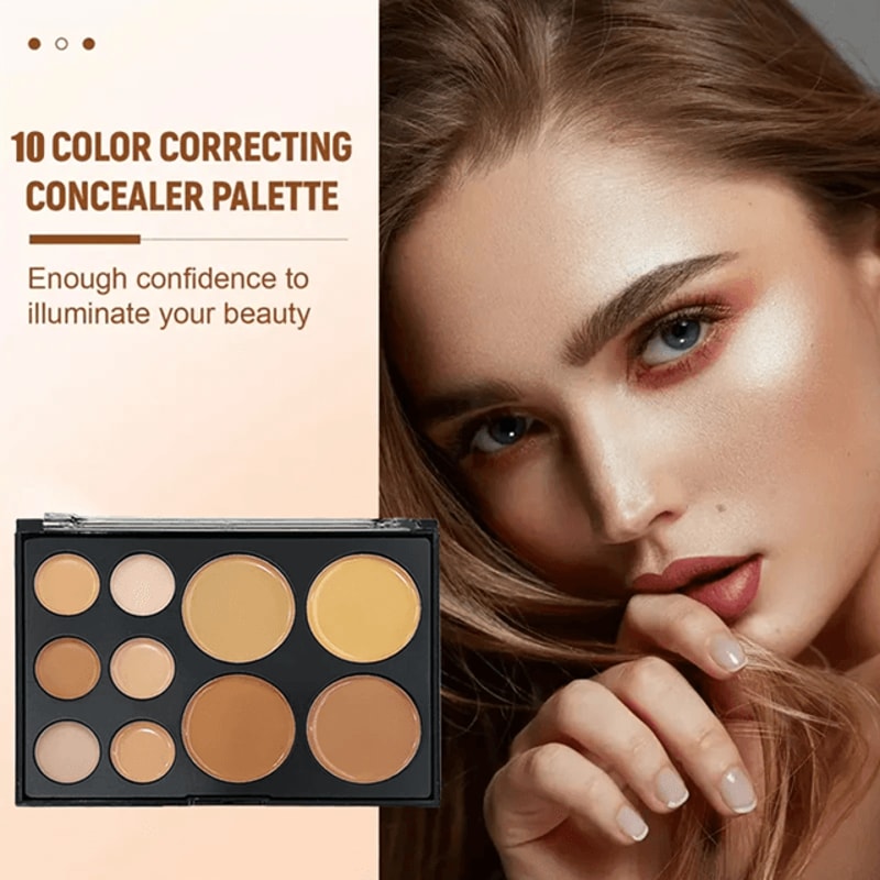 ProBlend 10 Color Concealer Palette Full Coverage Color Correcting Concealer Kit 0