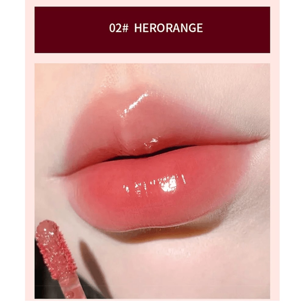 HEROANGE Glass Shine Lip Gloss Hydrating Mirror Lip Glaze 6