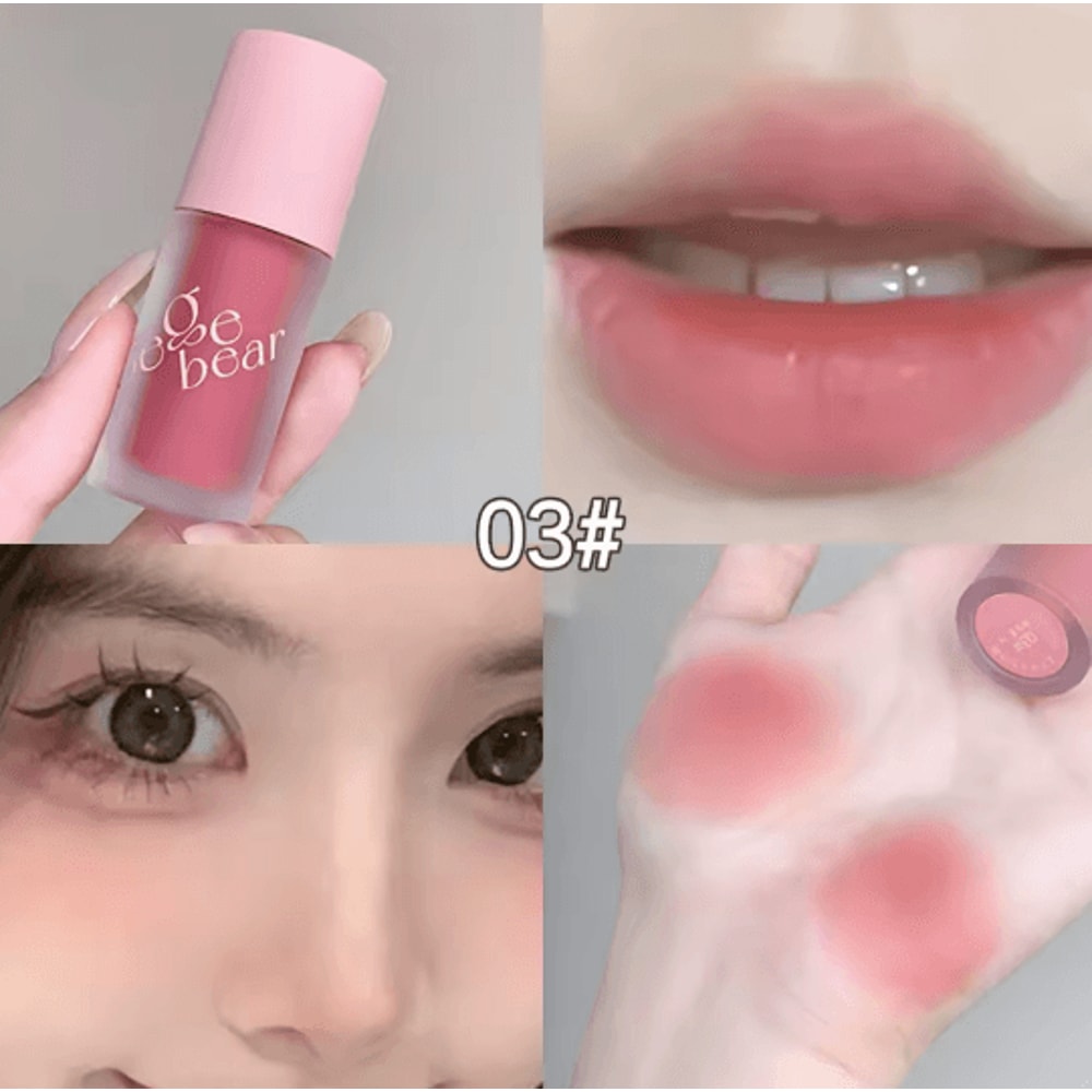 Gege Bear Multi Use Cream Blush And Velvet Matte Lip Glaze 5