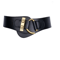Classic Gold Buckle Leather Belt Adjustable Womens Fashion Waist Belt 4