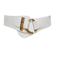Classic Gold Buckle Leather Belt Adjustable Womens Fashion Waist Belt 5