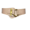 Classic Gold Buckle Leather Belt Adjustable Womens Fashion Waist Belt 7