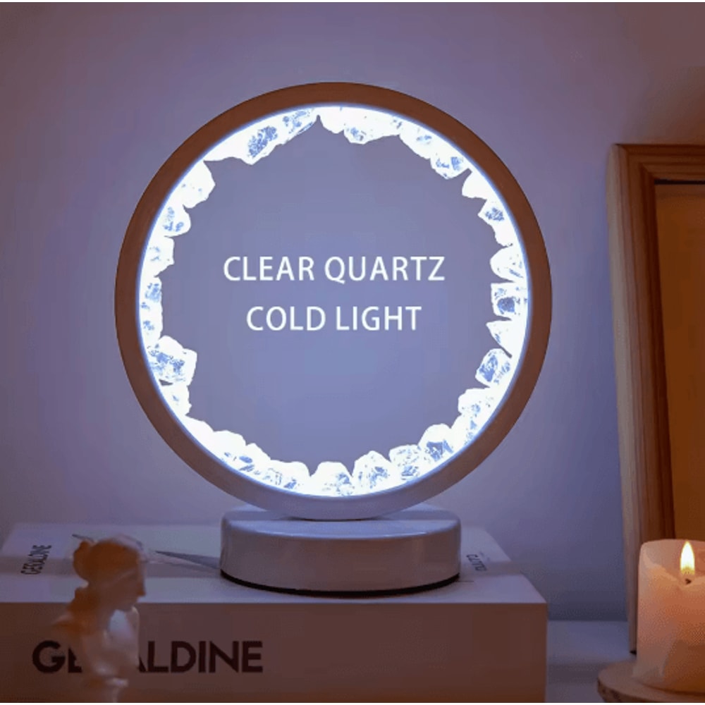 Amethyst Crystal LED Lamp Natural Gemstone Decorative Night Light 4