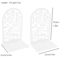 Rose Design Metal Bookends Decorative Bookends Set For Bookshelf 3