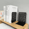 Door Design Metal Bookends Heavy Duty Non Slip Decorative Book Holders For Shelves 2