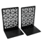Door Design Metal Bookends Heavy Duty Non Slip Decorative Book Holders For Shelves 3