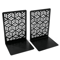 Door Design Metal Bookends Heavy Duty Non Slip Decorative Book Holders For Shelves 3