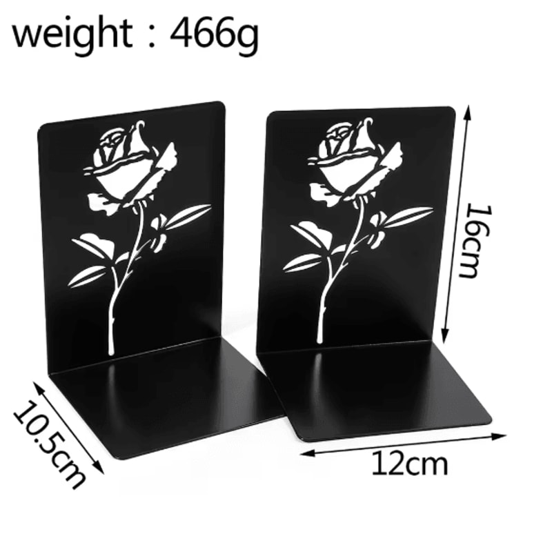 Cute Cat Metal Bookends Heavy Duty Decorative Bookends For Shelves 1