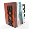 Metal Book Word Bookends Heavy Duty Decorative Bookends For Shelves And Desk 0