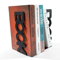 Metal Book Word Bookends Heavy Duty Decorative Bookends For Shelves And Desk 0