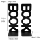 Metal Book Word Bookends Heavy Duty Decorative Bookends For Shelves And Desk 2
