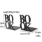 Metal Book Word Bookends Heavy Duty Decorative Bookends For Shelves And Desk 4