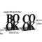 Metal Book Word Bookends Heavy Duty Decorative Bookends For Shelves And Desk 5
