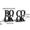 Metal Book Word Bookends Heavy Duty Decorative Bookends For Shelves And Desk 5