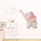Cute Elephant Butterfly Wall Stickers Kids Room Wall Decals Nursery Decor 0
