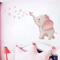 Cute Elephant Butterfly Wall Stickers Kids Room Wall Decals Nursery Decor 2