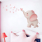 Cute Elephant Butterfly Wall Stickers Kids Room Wall Decals Nursery Decor 2