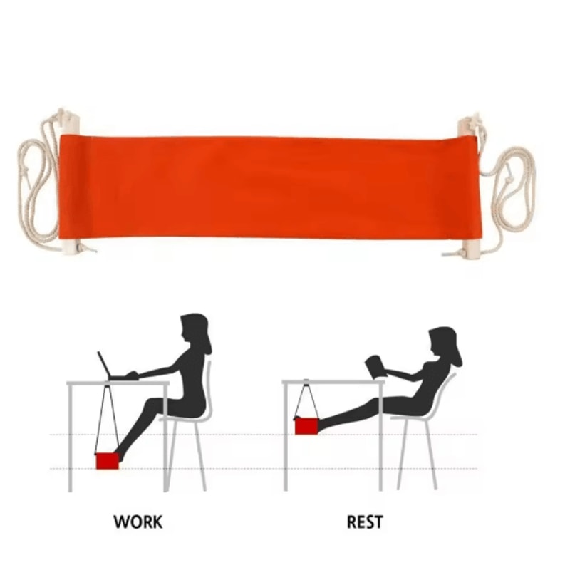 Portable Desk Foot Hammock Under Desk Footrest For Office And Travel 1